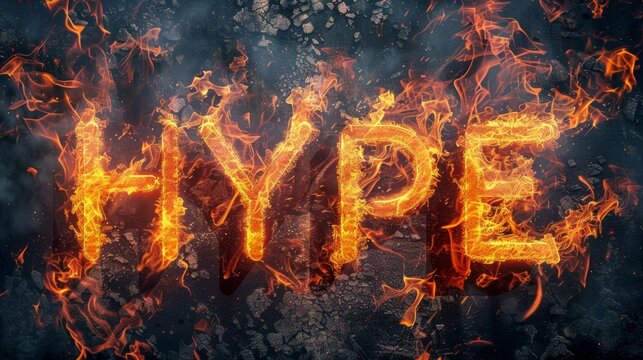 Inferno Social media hype concept art poster.