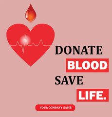 14th june world blood donor day. Register Now. Social media post or template. banner, design, Editable eps file for corporate companies.14 June, World blood donor day.