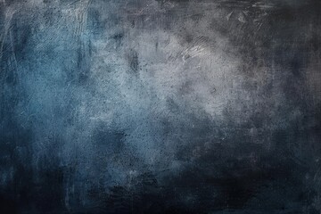 Fototapeta premium Rough textured grunge background in dark blue and gray tones, resembling weathered concrete wall, perfect for design elements. Urban style with copy space
