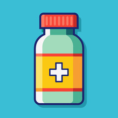Obraz premium medicine bottle icon