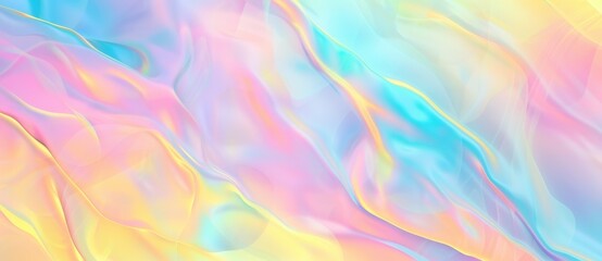 Abstract holographic background in pastel colors with a beautiful ripple effect, perfect for any project needing a touch of elegance and modernity