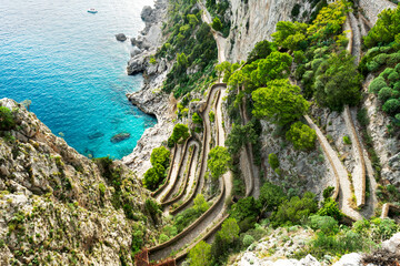 Capri, Italy from the Gardens of Augustus