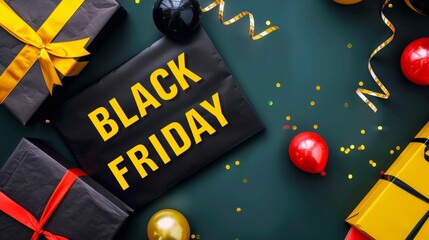 Black Friday sale concept promo background