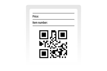 Barcode label vector set, qr code icon, qr code on white, qr code PNG, PNG IMAGE 