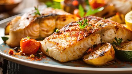 Grilled or pan seared fish options