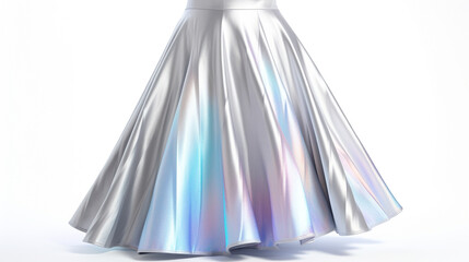 shimmer skirt isolated on white