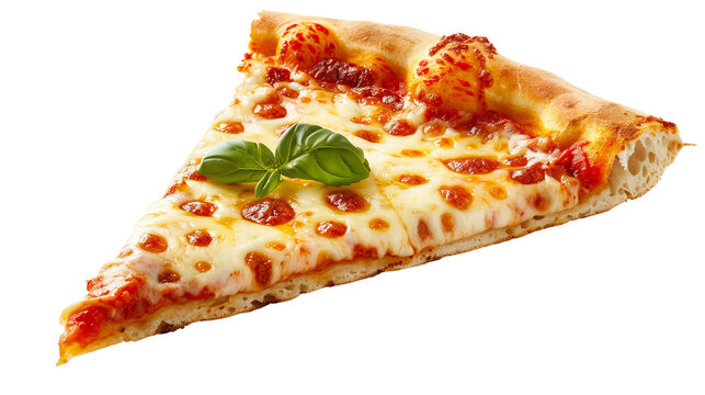 slice of pizza on png background 
