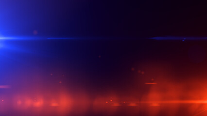 Red and blue light rays on black background  © othersidevision