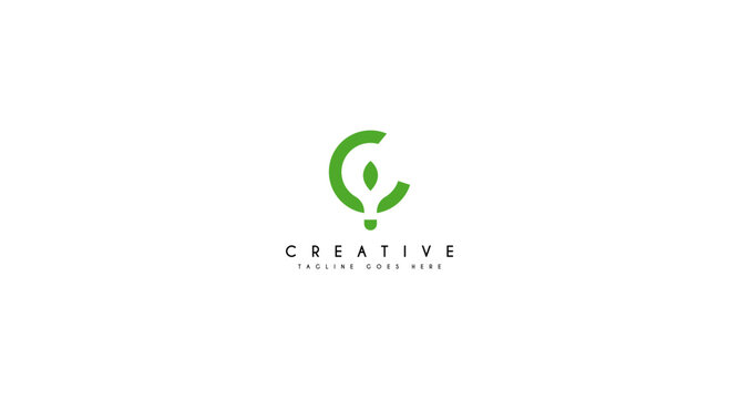Green Energy light bulb with Leaf logo design vector illustration.