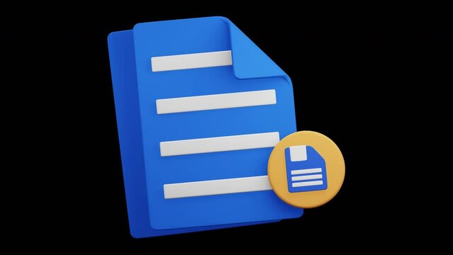 Save file animation