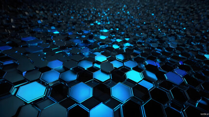 Fototapeta premium Abstract Geometric Tech Matrix