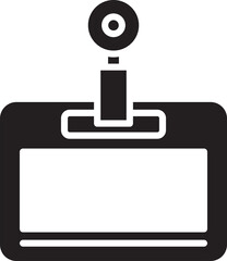 ID Card Badge Icon Illustration
