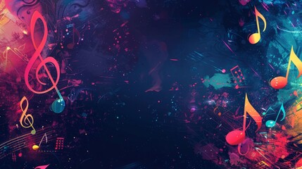 Obraz premium international music day background concept with copy space