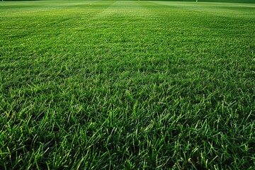 Obraz premium Golf Course Grass Texture. Lush Green Playing Field Background with Vitality