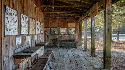 Fototapeta premium A museum with a lot of displays of animals and plants