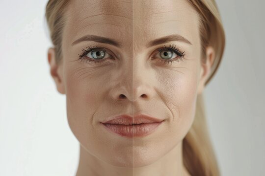 Professional Clinic Promotional Image: Botox Treatment Before and After for Smooth Skin and Reduced Wrinkles