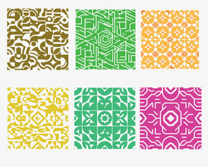 Geometric Patterns  silhouette vector style