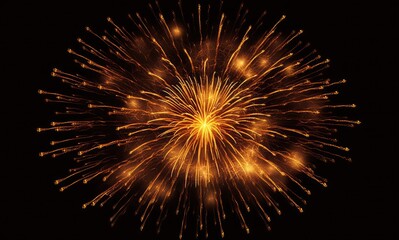 Fireworks background. Happy New Year background , AI generative