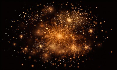 Fireworks background. Happy New Year background , AI generative