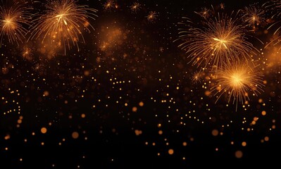 Naklejka premium Fireworks background. Happy New Year background , AI generative
