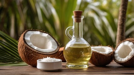 Coconut and Coconut Oil: Natural Background