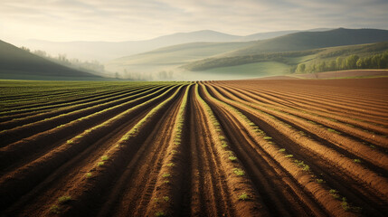 landscape in the morning