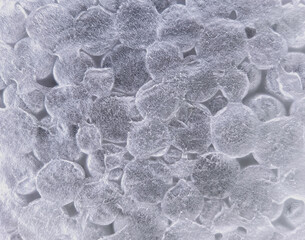 Macro Shot of Polystyrene Texture: White Foamed Plastic