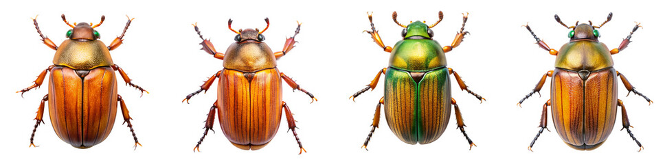 Collection of Grapevine Beetles Isolated