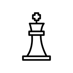 Chess King Icon for Strategic Games and Competition