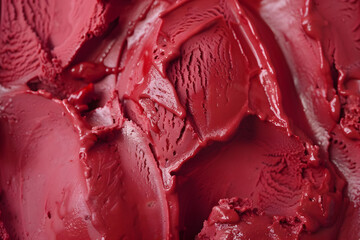 sweet, creamy red velvet ice cream. generative ai