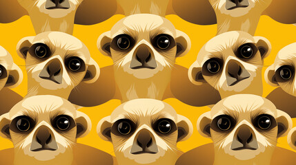 Fototapeta premium Meerkats Abstract Image Pattern Background, Texture, Wallpaper, Background, Cell Phone Cover and Screen, Smartphone, Computer, Laptop, 16:9 Format - PNG
