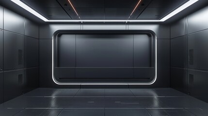 Illustration Futuristic heating system designed with a modern matrix appearance. Combination heating and air conditioning system. Ai generated image