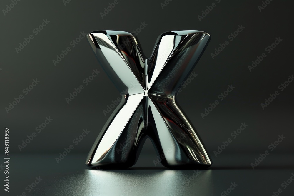 Poster A shiny metal object sits on a table, ready for use