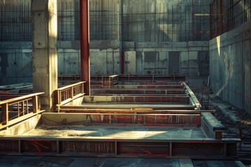 A spacious interior with a lot of concrete flooring and possibly used as an event space or office area