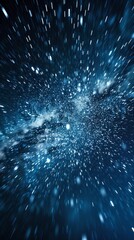 Abstract Blue Starry Night Sky Background Image