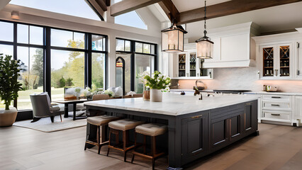 Traditional Kitchen in a Modern Luxury Home