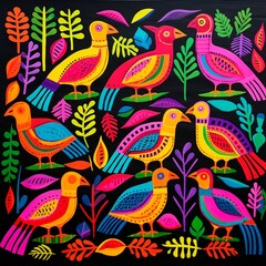 Obraz premium Colorful Birds 