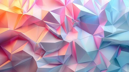 Captivating Geometric Abstraction with Gradient Colors and Soft Edges Digital