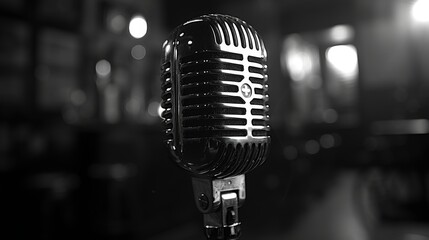 microphone close up ai generated