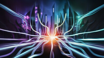 colored, abstract background