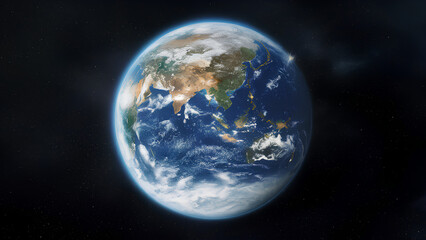 Earth planet in space 
