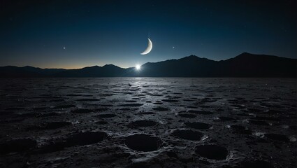 illustration of the shape of the moon's surface