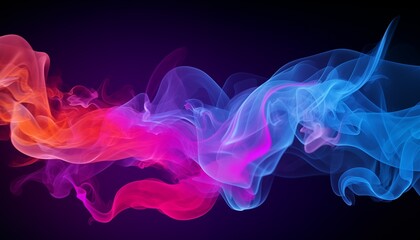 abstract pink orange blue colorful smoke