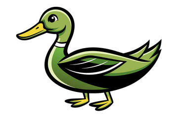 Obraz premium Mallard Duck different style vector illustration line art 
