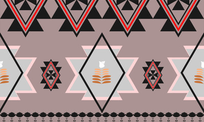Traditional oriental ethnic pattern embroidery. Abstract vector Aztec style design for textures, fabric, clothing, wrapping, decoration, sarong.

