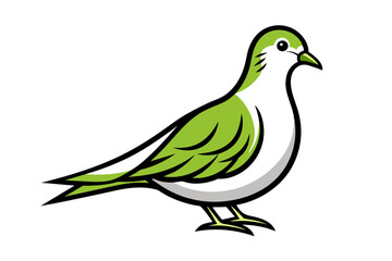 Mourning Dove different style vector illustration line art