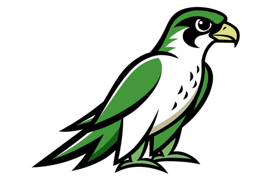 recommend clip art: Red-tailed Hawk different style vector illustration line art