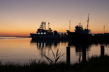 Lewes Delaware - Boats At Sunset © SugarFly Studios