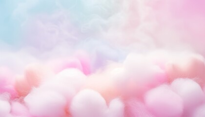 Fototapeta premium pastel colorful pink blue purple yellow sugar cotton