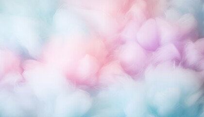 Fototapeta premium pastel colorful pink blue purple yellow sugar cotton